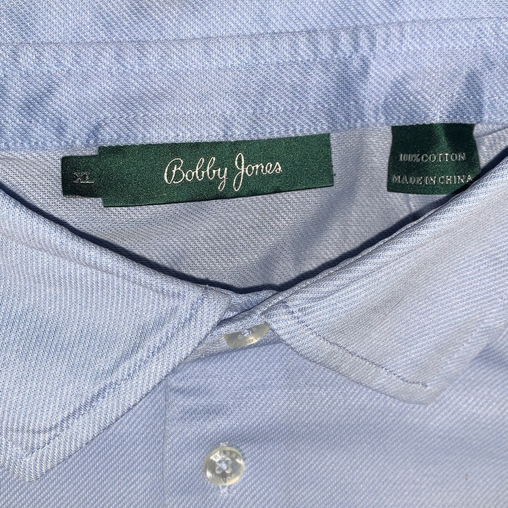 XL Bobby Jones Sky Blue Polo Shirt